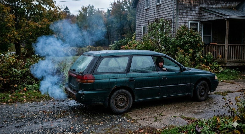 Blue Smoke Tailpipe Symptoms Worn Piston context scene