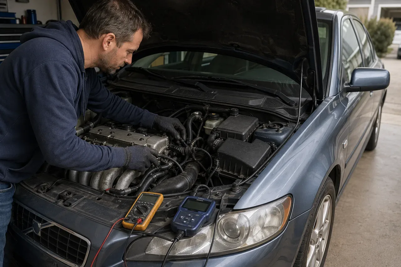 Owner-safe checks before replacing anything illustration for Volvo S40 B5244S4 Engine Most Common Error Codes and DTC Guide