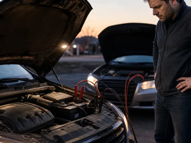 Technician checking vehicle car starts with a jump then dies again: battery or alternator? symptoms in the electrical system