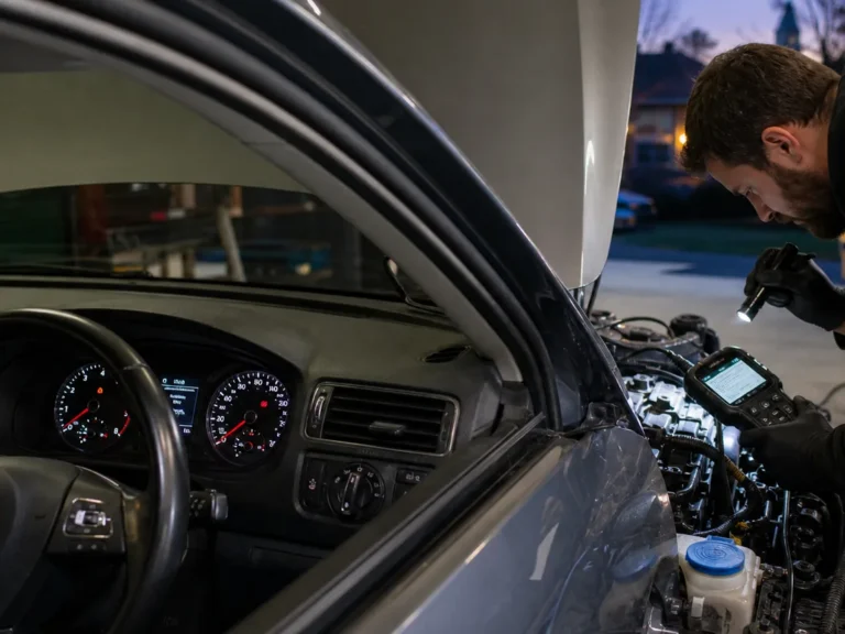 Technician checking vehicle volkswagen epc light and shaking: misfire, throttle body, or coil pack? symptoms in the misfire system