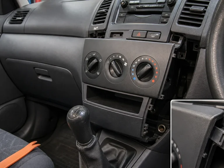 Mechanic inspecting body & interior components during repair guide