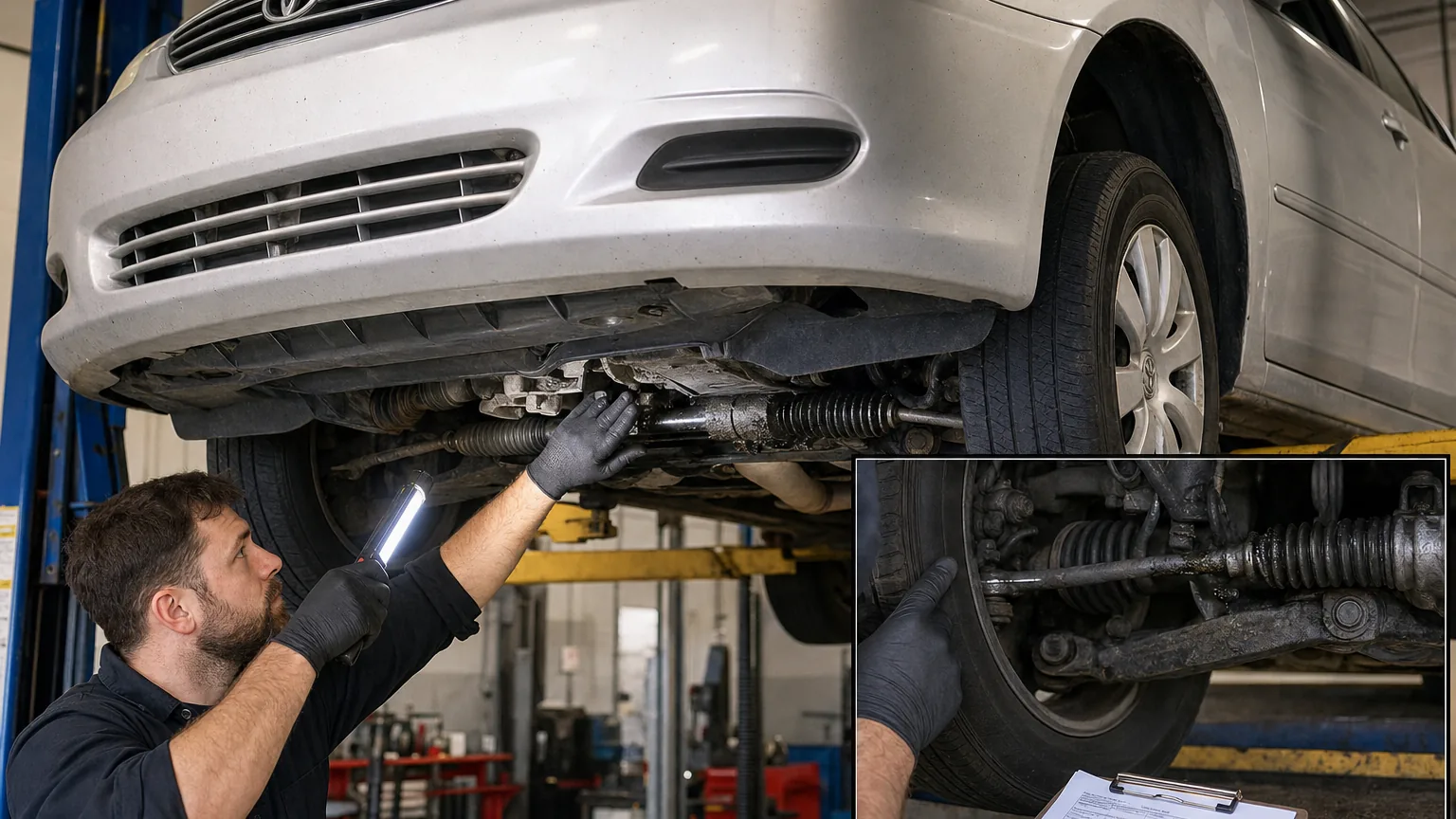 2006 Toyota Camry Steering Rack Diagnostics After an Inspection Failure 4 2006 Toyota Camry Steering Rack Diagnostics After an Inspection Failure