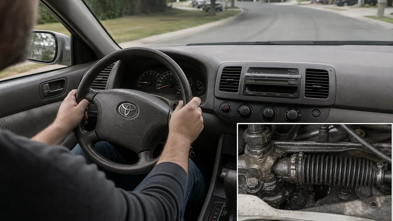2006 Toyota Camry Steering Rack Diagnostics After an Inspection Failure 1 Common failure signs illustration for 2006 Toyota Camry Steering Rack Diagnostics After an Inspection Failure