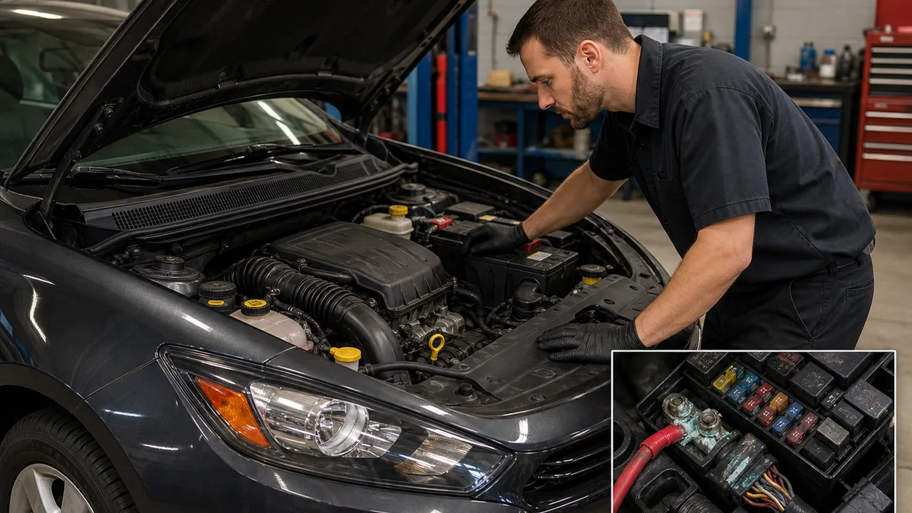 Quick Checks illustration for 2013 Dodge Dart Alternator Fuse Keeps Blowing: What to Inspect First