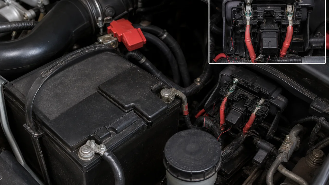 2013 Nissan Frontier Parasitic Battery Draw After Fuse Link Testing 2 Before replacing it illustration for 2013 Nissan Frontier Parasitic Battery Draw After Fuse Link Testing