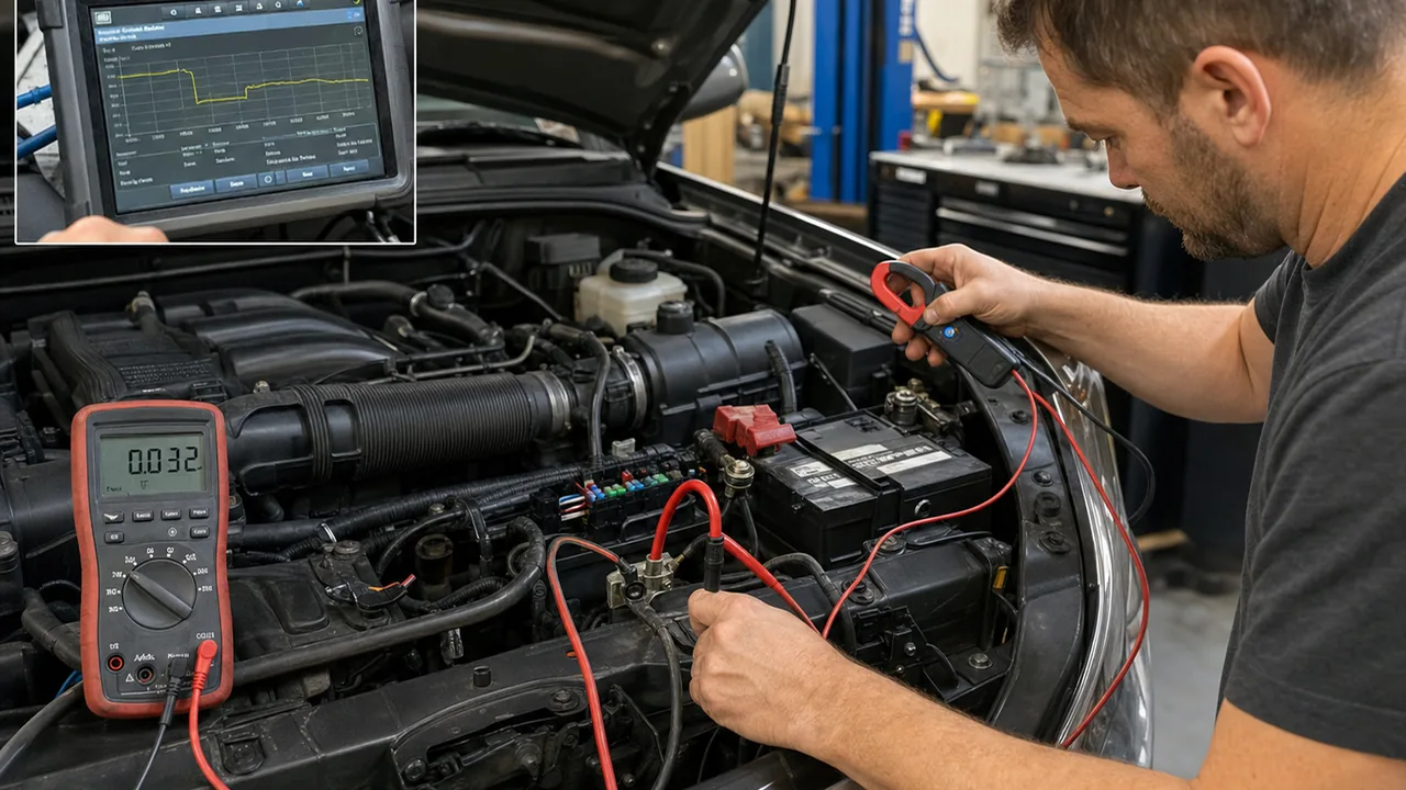 2013 Nissan Frontier Parasitic Battery Draw After Fuse Link Testing 3 Correct parasitic draw diagnostic flow after fuse link testing illustration for 2013 Nissan Frontier Parasitic Battery Draw After Fuse Link Testing