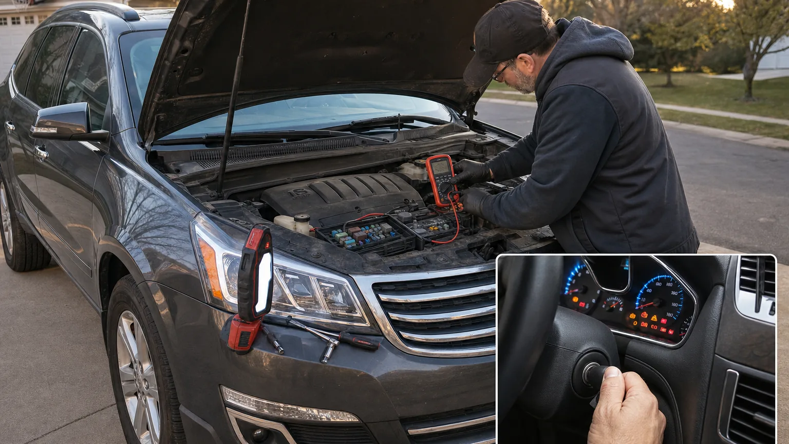 2014 Chevy Traverse Will Not Crank: Battery, Starter, Fuse, or Ignition Fault 4 2014 Chevy Traverse Will Not Crank: Battery, Starter, Fuse, or Ignition Fault