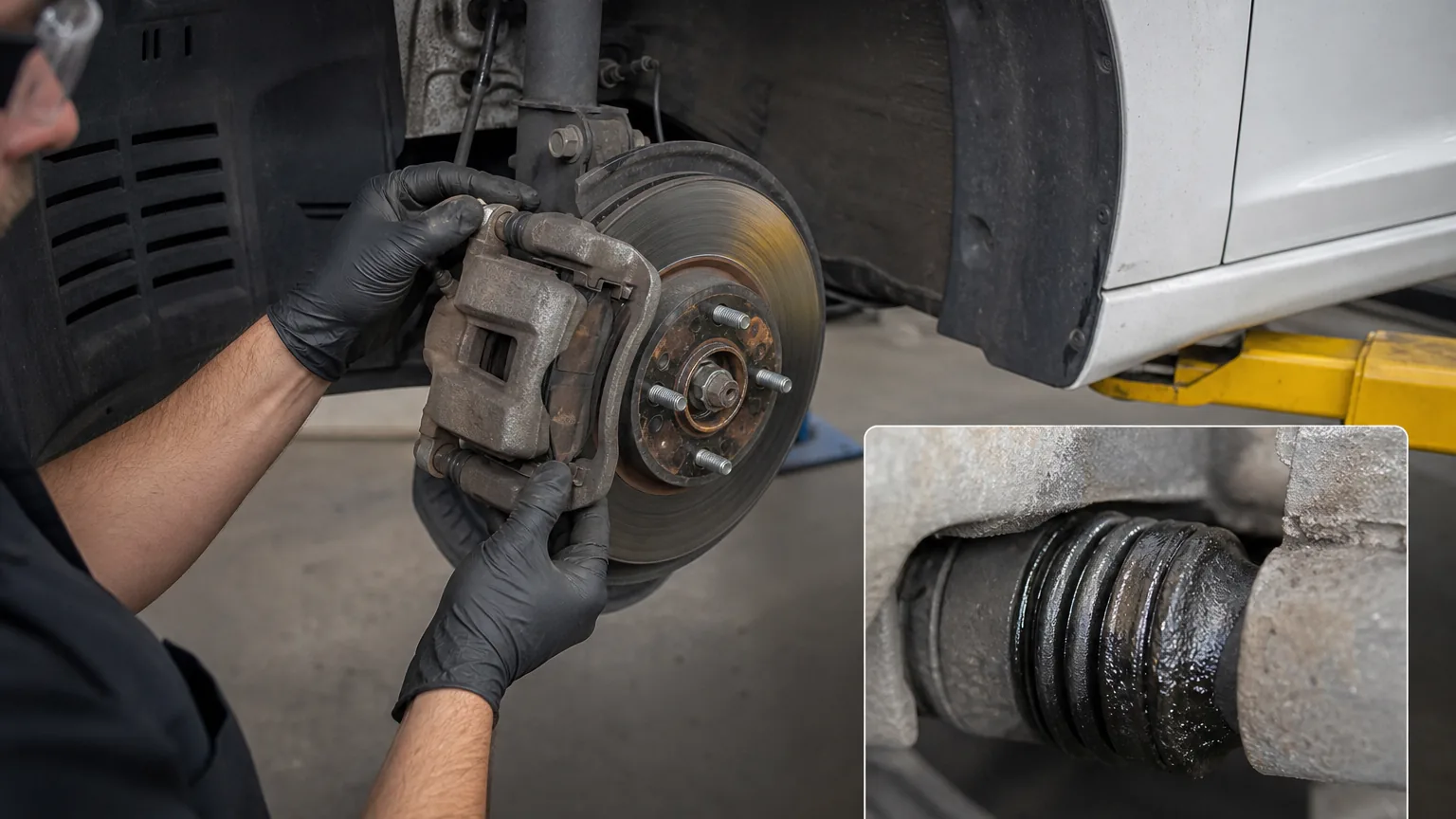 2023 Hyundai Elantra Brake Caliper Sticking After Hydrocarbon Solvent Exposure