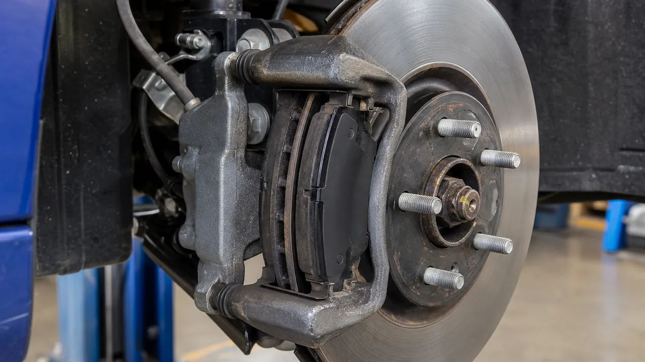Ranked possible causes illustration for 2023 Hyundai Elantra Brake Caliper Sticking After Hydrocarbon Solvent Exposure