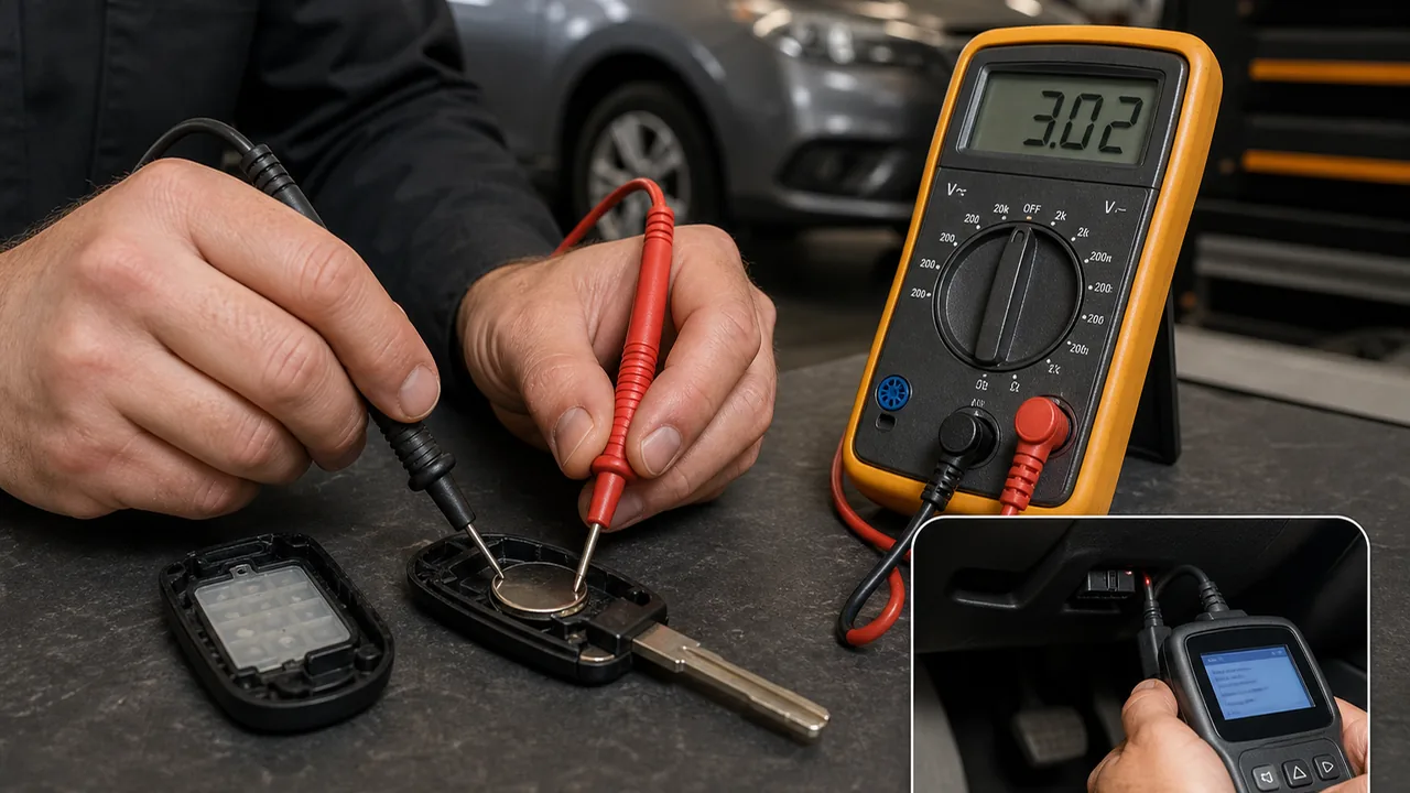 Diagnostic flow illustration for Can a Smart Key Fob Battery Last for Years, and When Should You Replace It