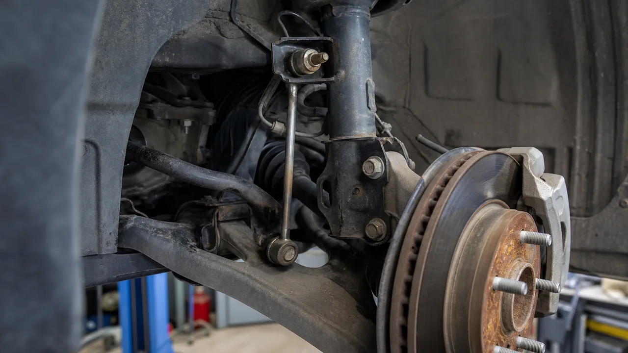 Clunking Noise Over Bumps: Sway Bar Links, Struts, or Control Arm Bushings? 3 Symptom Intent: What the Noise Pattern Tells You. illustration for Clunking Noise Over Bumps: Sway Bar Links, Struts, or Control Arm Bushings?