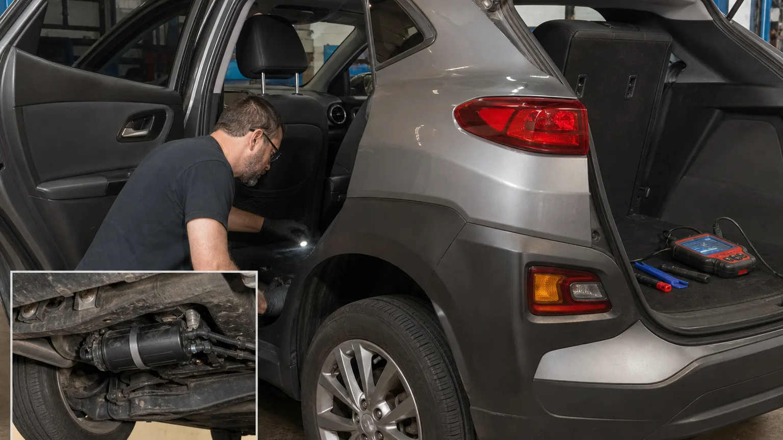 Do You Need to Remove the Rear Seat to Replace the EVAP Vent Filter on a 2021 Hyundai Kona