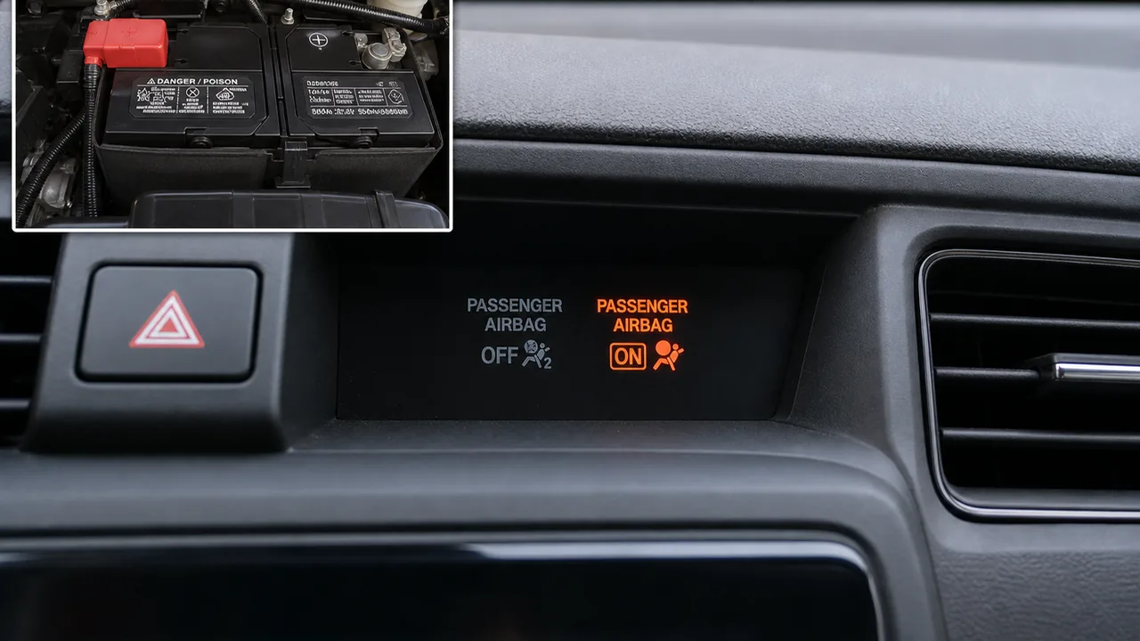 Honda Civic Passenger Airbag Warning Light and SRS Error Causes 1 Symptoms illustration for Honda Civic Passenger Airbag Warning Light and SRS Error Causes