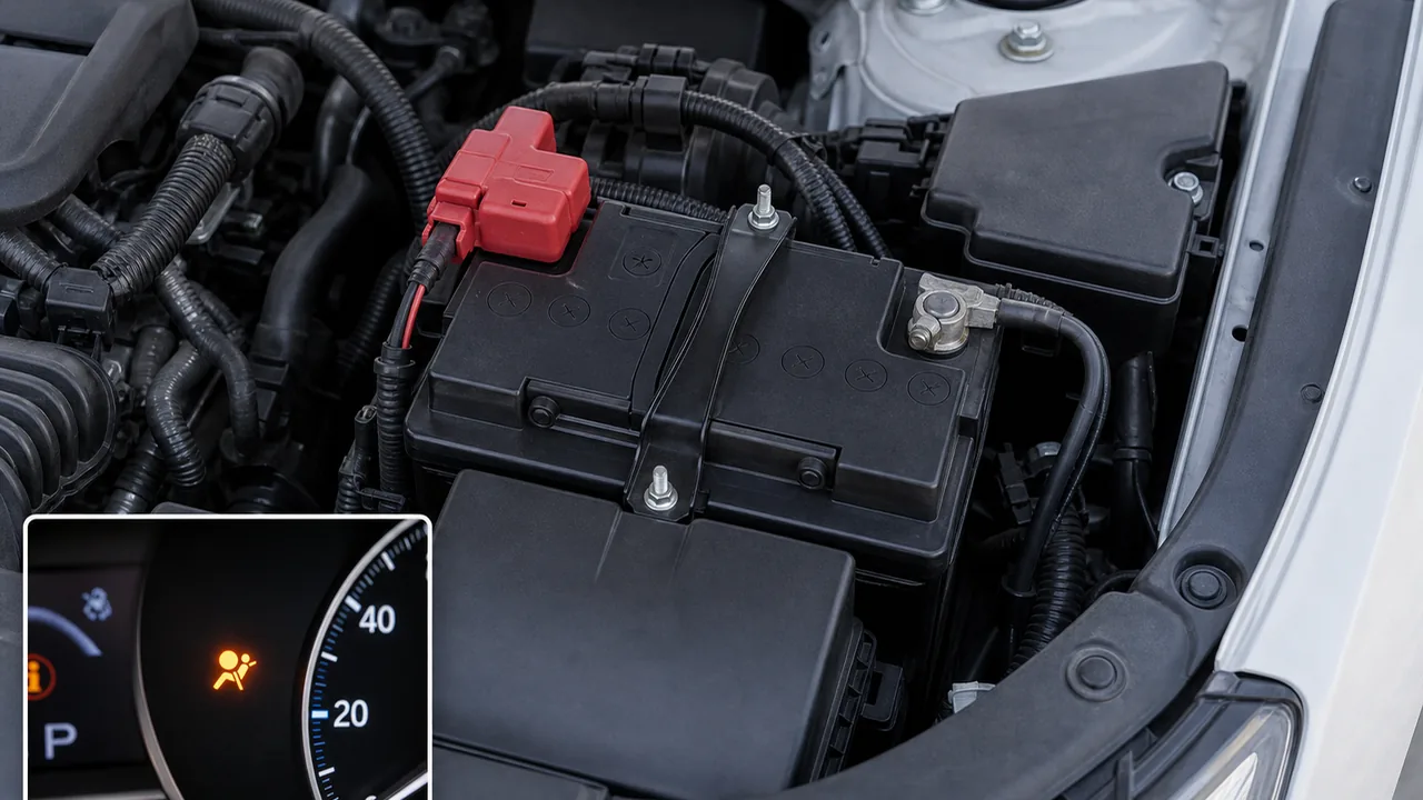 Honda Civic Passenger Airbag Warning Light and SRS Error Causes 2 What To Check First illustration for Honda Civic Passenger Airbag Warning Light and SRS Error Causes