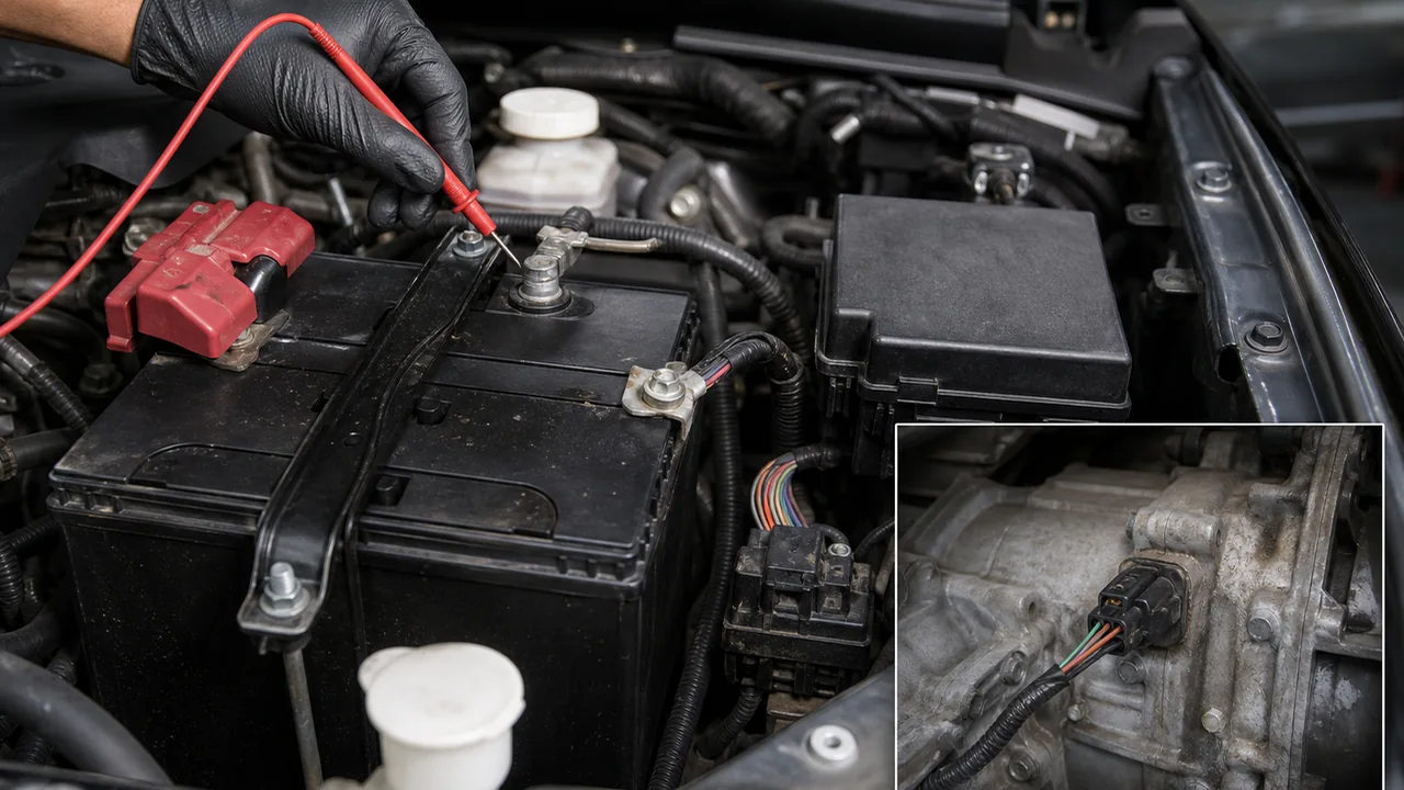 How to Diagnose a 2017 Mitsubishi L200 Electrical Failure With Dead Gauges and Locked Transmission 3 Section 3: Ranked likely causes; list causes from common foundational checks to less common module or internal transmission faults. illustration for How to Diagnose a 2017 Mitsubishi L200 Electrical Failure With Dead Gauges and Locked Transmission