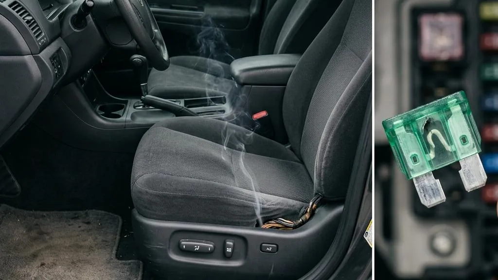 How to Handle a 2006 Toyota Camry Driver Seat Wiring Fire Risk 2 Common failure signs illustration for How to Handle a 2006 Toyota Camry Driver Seat Wiring Fire Risk