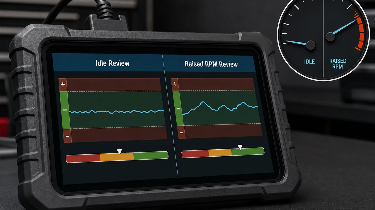 How to Read Fuel Trim Live Data for P0171 and P0174 Lean Codes 1 Comparing fuel trim live data at idle and raised rpm