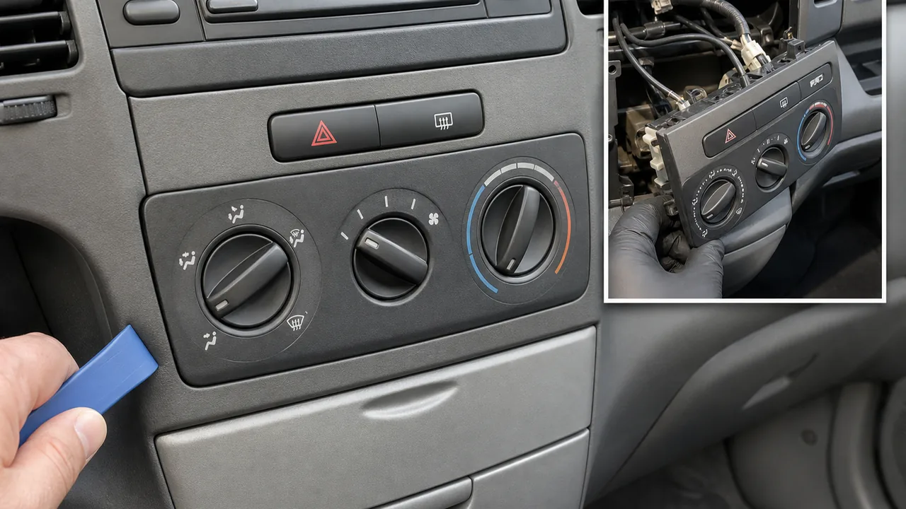 How to Remove the Heater Dial Trim on a 2004 Toyota Corolla Verso 3 Owner-safe and technician-level checks illustration for How to Remove the Heater Dial Trim on a 2004 Toyota Corolla Verso