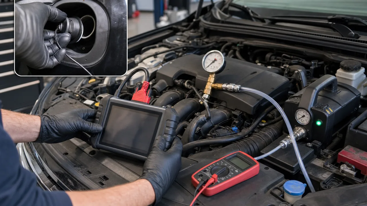 P0442 vs P0456 vs P0455: EVAP Leak Codes Explained for DIY Diagnosis 3 Diagnostic order illustration for P0442 vs P0456 vs P0455: EVAP Leak Codes Explained for DIY Diagnosis