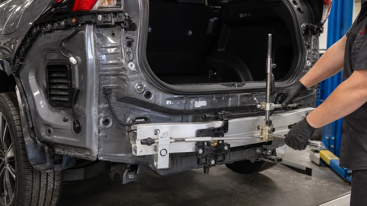 Rear-Ended 2025 Toyota RAV4: When Structural Measurements Are Needed 3 Before replacing it illustration for Rear-Ended 2025 Toyota RAV4: When Structural Measurements Are Needed