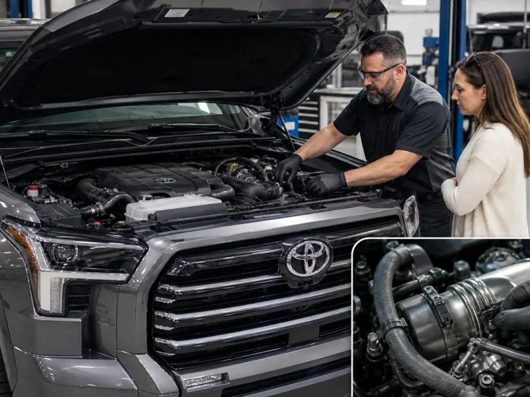 Automotive editorial image for Toyota Turbo V6 Recalls: What Owners Should Check First in Toyota V35A turbo V6 recall context