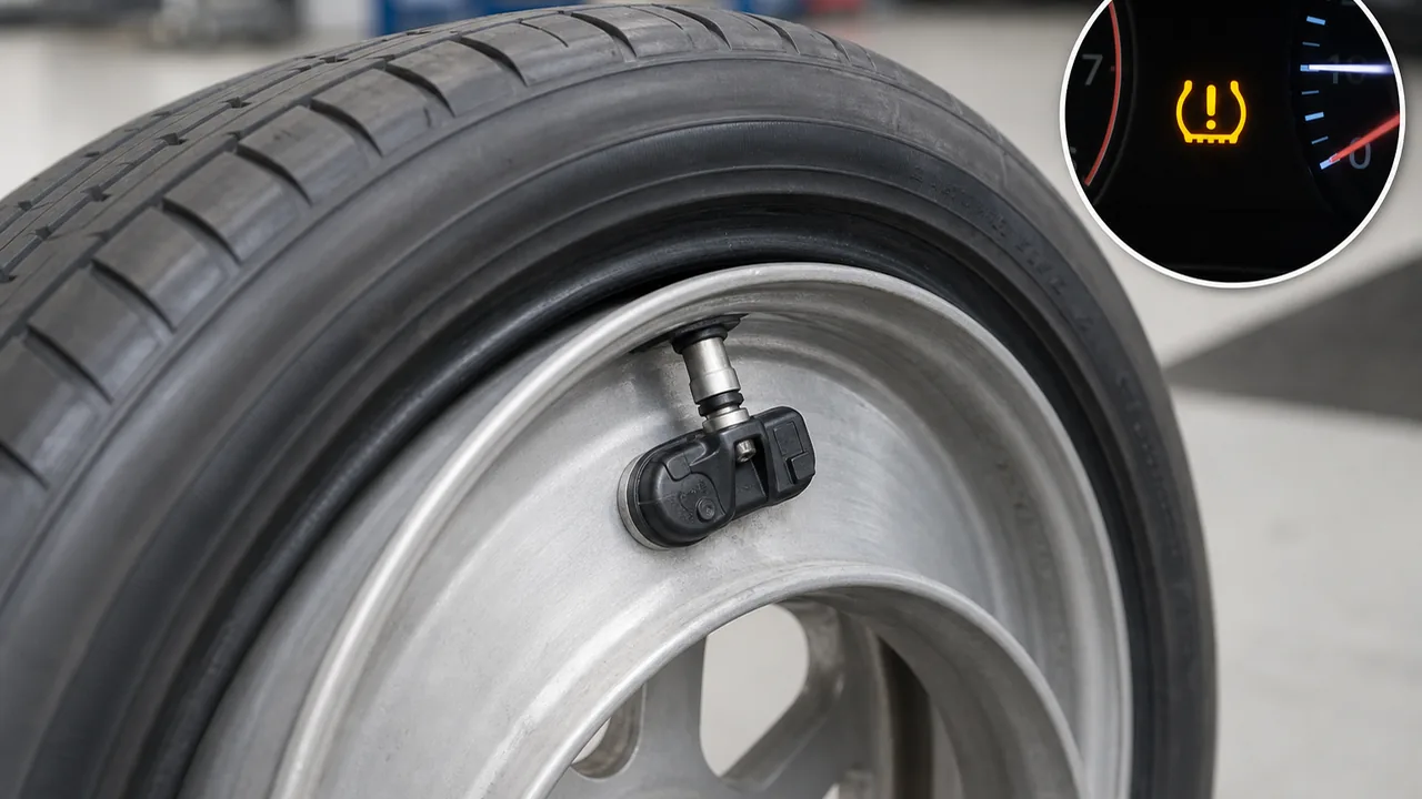 TPMS Light After Tire Rotation or New Tires: Relearn, Sensor, or Pressure? 1 What this part does illustration for TPMS Light After Tire Rotation or New Tires: Relearn, Sensor, or Pressure?