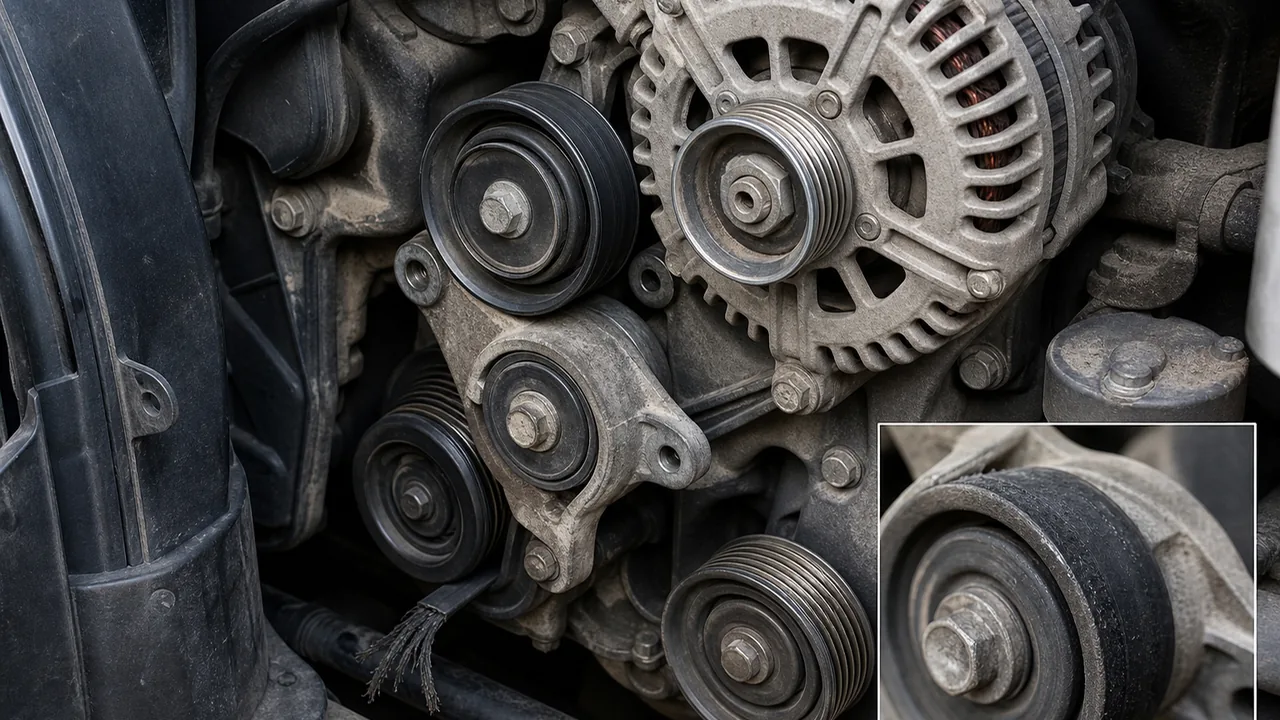 Common Failure Signs illustration for Transit Mk6 Auxiliary Belt Fell Off: What to Check Before Refitting
