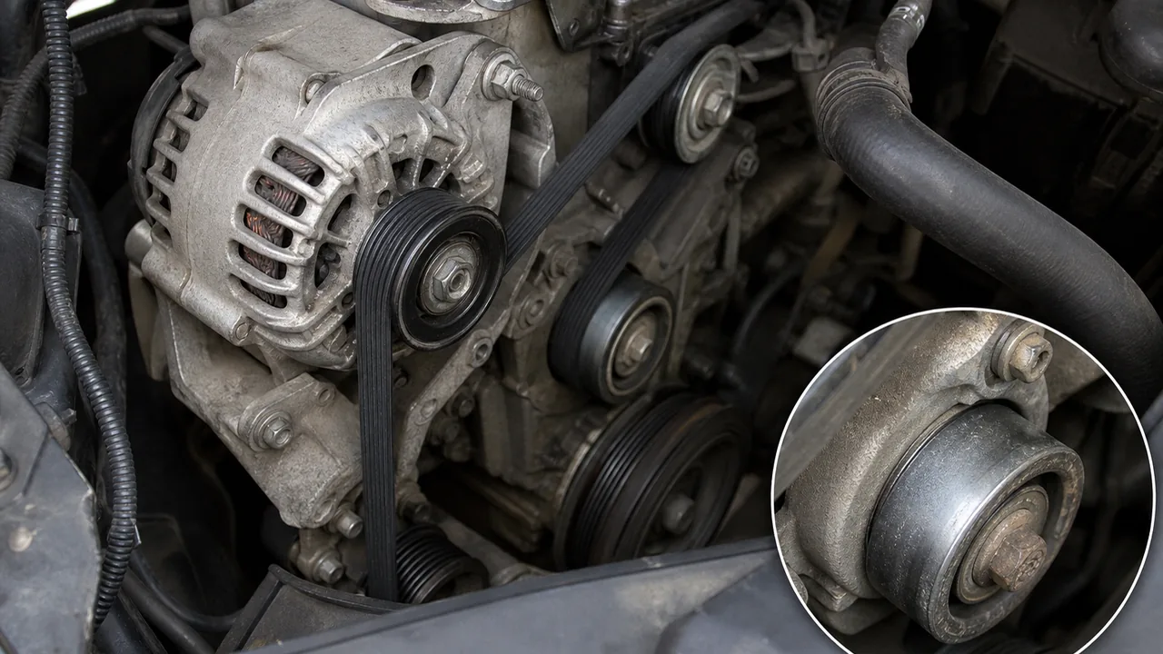 Before Replacing It illustration for Transit Mk6 Auxiliary Belt Fell Off: What to Check Before Refitting