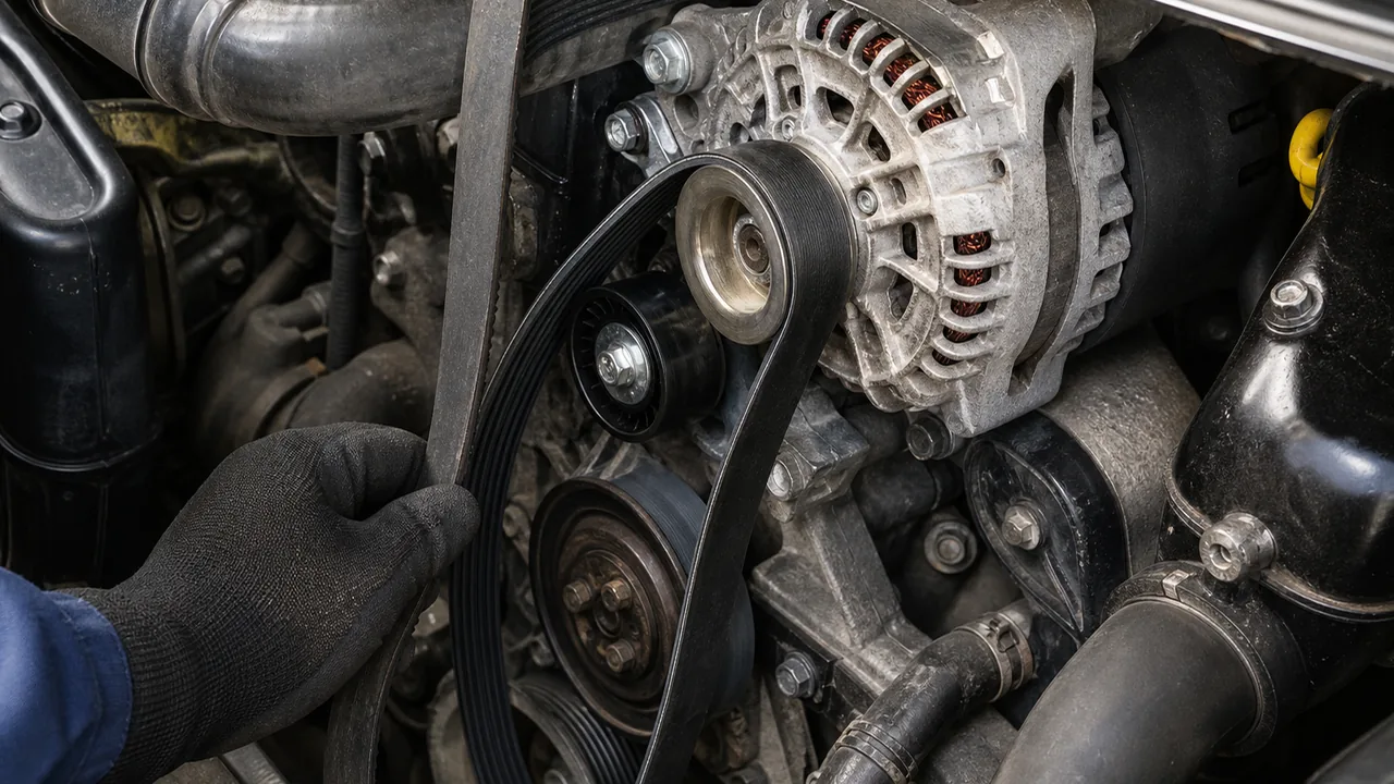 Replacement Notes illustration for Transit Mk6 Auxiliary Belt Fell Off: What to Check Before Refitting
