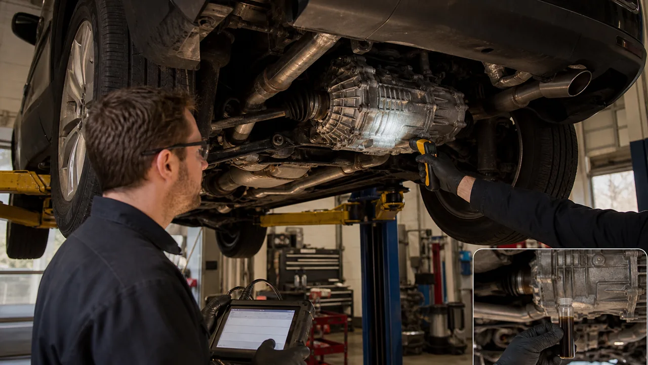What Can Happen If You Flat Tow an Automatic SUV Without Disengaging the Transfer Case 3 Inspection steps illustration for What Can Happen If You Flat Tow an Automatic SUV Without Disengaging the Transfer Case