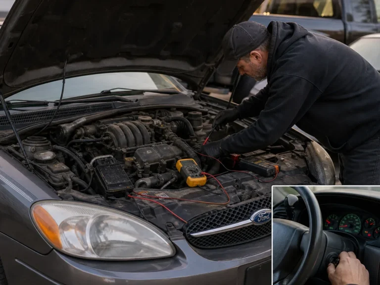 Technician checking vehicle what causes a 2008 ford taurus to crank but not start symptoms in the misfire system