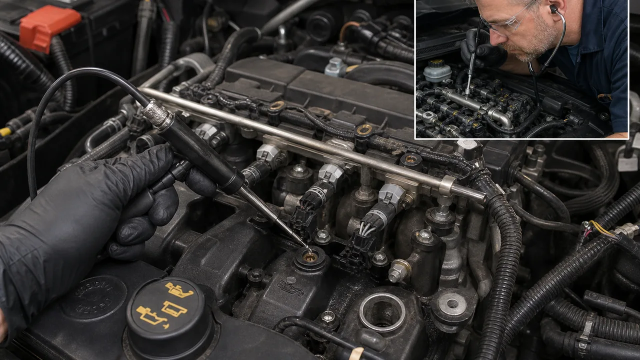 What Causes a 2020 Ford Explorer Police Interceptor to Knock or Tick Deeply When Warm 3 Inspection steps illustration for What Causes a 2020 Ford Explorer Police Interceptor to Knock or Tick Deeply When Warm