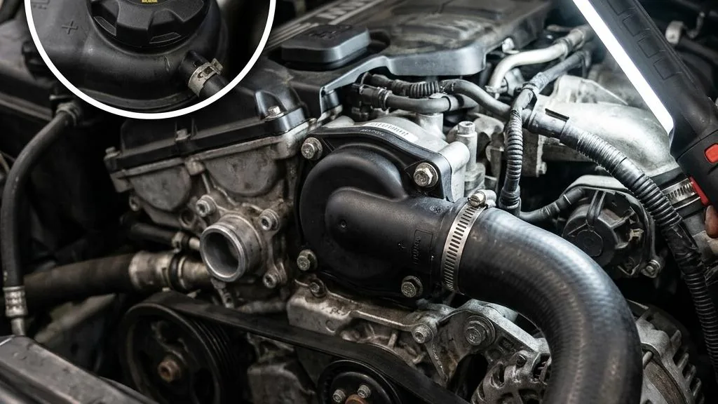 What Causes Hard Hoses and Pressure in a BMW M47N2 Cooling System 1 Opening direct answer with safety caution illustration for What Causes Hard Hoses and Pressure in a BMW M47N2 Cooling System