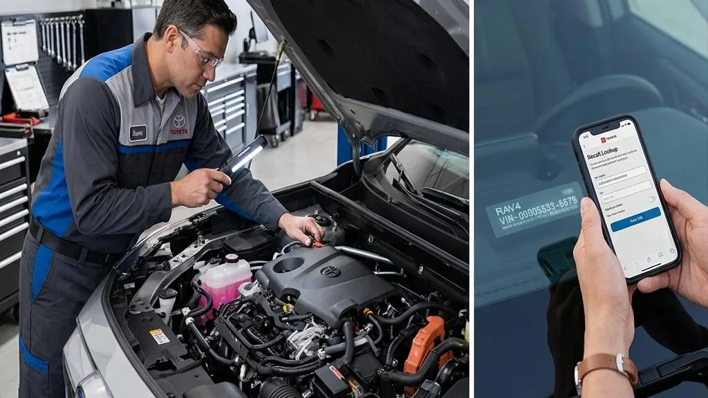 Inspection steps illustration for What the 2025 Toyota RAV4 Recall Means for Owners Right Now