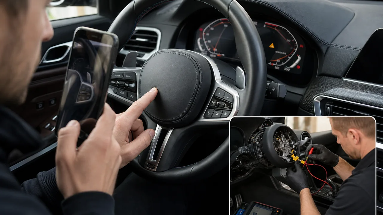 What to Check After a BMW Alpina B3 Airbag Injuries Recall Warning 3 Owner checks vs technician checks illustration for What to Check After a BMW Alpina B3 Airbag Injuries Recall Warning