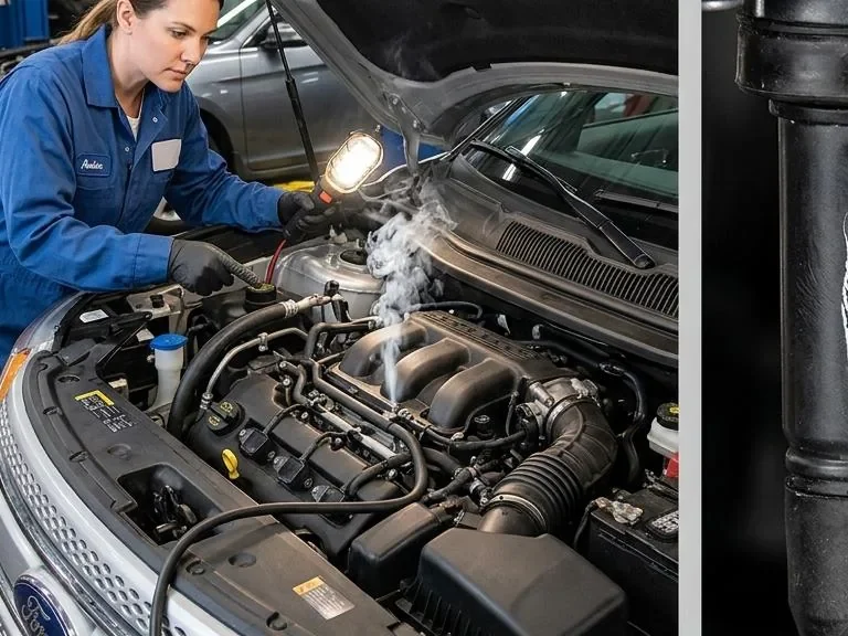 Technician checking vehicle why a 2014 ford explorer feels like it has a misfire or vacuum leak under load symptoms in the misfire system